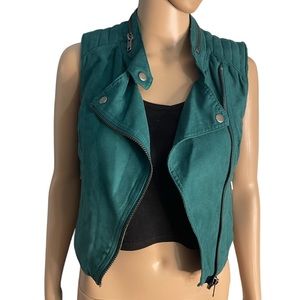 Women green H&M jacket/vest